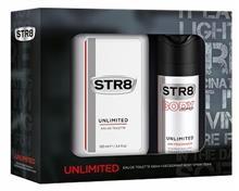 ست کادویی عطر مردانه 100 میل و اسپری 150 میل استریت آنلیمیتد STR8 UNLIMITED EDT 100 + SPRAY 150 GIFTSET