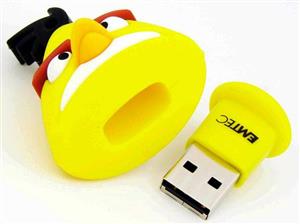 فلش مموری  Emtec Angry Birds Yellow 8GB 