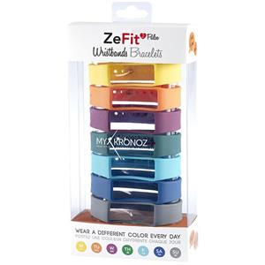 پک 7 عددی بند مچ‌بند هوشمند مای کرونوز مدل ZeFit2 Pulse X7 Colorama Mykronoz ZeFit2 Pulse X7  Colorama Pack Wristbands Bracelets