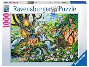 پازل 1000 تکه راونزبرگر مدل Faerie Glen Garden Ravensburger Faerie Glen Garden Puzzle 1000 Pcs