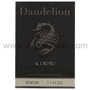 عطر جیبی مردانه دندلیون مدل Scorpio حجم 30 میلی لیتر Dandelion Scorpio Eau De Parfum for Men 30ml