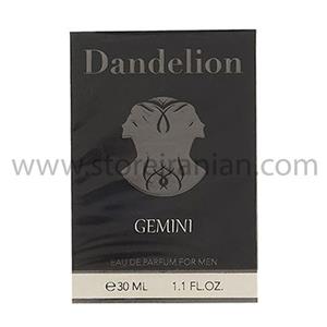 عطر جیبی مردانه دندلیون مدل Gemini حجم 30 میلی لیتر Dandelion Gemini Eau De Parfum for Men 30ml