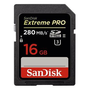 کارت حافظه SDHC سن دیسک مدل Extreme PRO کلاس 10 استاندارد UHS-II U3 سرعت 1867X 280MBps ظرفیت 16 گیگابایت SanDisk Extreme PRO Class 10 UHS-II U3 1867X 280MBps SDHC - 16GB