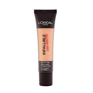 کرم پودر سری Infaillible 24H Matte مدل Golden Beige شماره 24 حجم 30 میلی‌ لیتر لورآل 