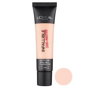 کرم پودر سری Infaillible 24H Matte مدل Amber شماره 32 حجم 30 میلی‌ لیتر لورآل 