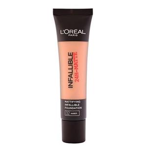 کرم پودر سری Infaillible 24H Matte مدل Amber شماره 32 حجم 30 میلی‌ لیتر لورآل  Loreal Infaillible 24H Matte Amber 32 Foundation 35ml