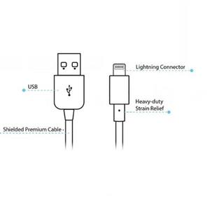 کابل تبدیل USB به لایتنینگ و microUSB نزتک مدل MFi به طول 1.8 متر Naztech Hybrid 2 in 1 MFi USB To Lightning and microUSB Cable 1.8m