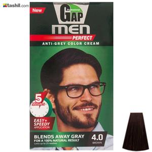 کیت رنگ مو گپ سری Men Perfect مدل Brown شماره 4.0 Gap Men Perfect Brown Hair Color 4.0