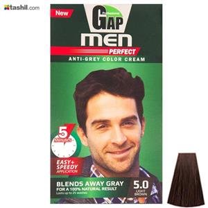 کیت رنگ مو گپ سری Men Perfect مدل  Light Brown شماره 5.0 Gap Men Perfect Light Brown Hair Color 5.0