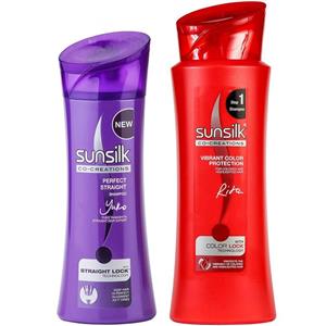 پک شامپو سان سیلک مدل Expert Strength و Vibrant Color Protection Sunsilk Expert Strength And Vibrant Color Protection Pack