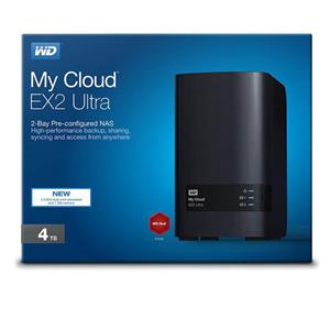 ذخیره ساز تحت شبکه وسترن دیجیتال مدل My Cloud EX2 Ultra ظرفیت 4 ترابایت Western Digital My Cloud EX2 Ultra NAS - 4TB