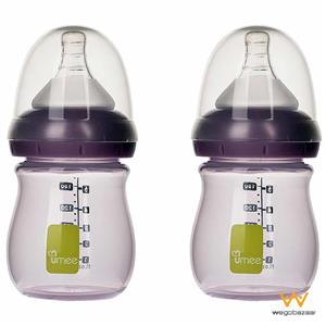 شیشه شیر یومیی مدل N100002-P ظرفیت 160 میلی لیتر بسته 2 عددی Umee N100002-P Baby Bottle 160 ml Pack Of 2