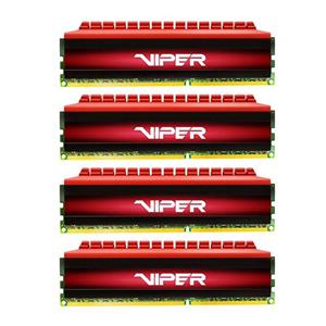 رم دسکتاپ DDR4 چهارکاناله 2800 مگاهرتز CL16 پتریوت مدل Viper 4 ظرفیت 32 گیگابایت Patriot Viper 4 DDR4 2800 CL16 Quad Channel Desktop RAM - 32GB