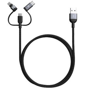 کابل تبدیل USB به لایتنینگ آدام المنتس مدل PeAK 120B به طول 1.2 متر Adam Elements PeAK 120B USB To Lightning Cable 1.2m