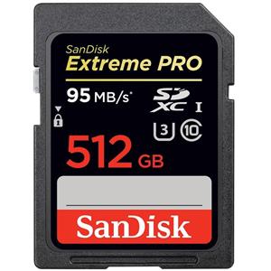 کارت حافظه SDXC سن دیسک مدل Extreme Pro کلاس 10 استاندارد UHS-I U3 سرعت 633X 95MBps ظرفیت 512 گیگابایت SanDisk Extreme Pro Class 10 UHS-I U3 633X 95MBps SDXC - 512GB