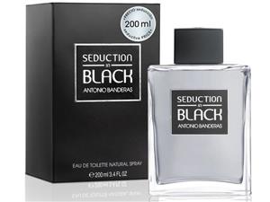 ادو تویلت مردانه آنتونیو باندراس مدل Seduction in Black حجم 200 میلی لیتر Antonio Banderas Seduction in Black Eau De Toilette for Men 200ml