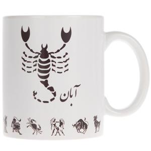 ماگ سرامیکی طرح آبان ماه Scorpion Ceramic Mug