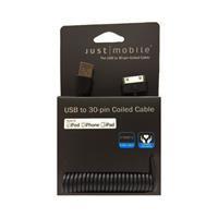 جاست موبایل کابل تبدیل یو اس بی - USB To 30Pin Coiled Cable