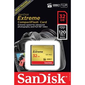 مموری CF سندیسک (SanDisk) ظرفیت 32GB سرعت 120MB/s CF 32 800X 120mb/s
