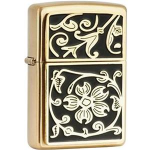 فندک زیپو مدل Gold Floral Flourish کد 20903 Zippo Gold Floral Flourish 20903 Lighter