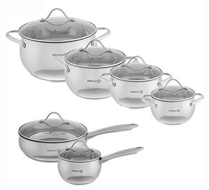 سرویس پخت و پز 12 پارچه کرکماز مدل MH-063 Korkmaz MH-063 Cookware Set 12 Pieces