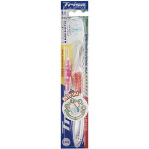 مسواک تریزا مدل Intensive Care با برس متوسط به همراه مسواک بین دندانی Trisa Intensive Care Medium Toothbrush Interdental toothbrush
