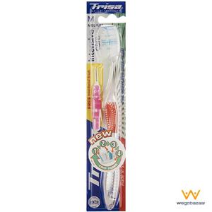 مسواک تریزا مدل Intensive Care با برس متوسط به همراه مسواک بین دندانی Trisa Intensive Care Medium Toothbrush Interdental toothbrush