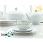 Zarin Iran Porcelain Inds Italia F Sepid Sadaf 12 Pieces Tea Set High Grade