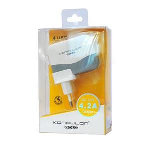 شارژر 4 پورت KONFULON 4USB CHARGER KONFULON