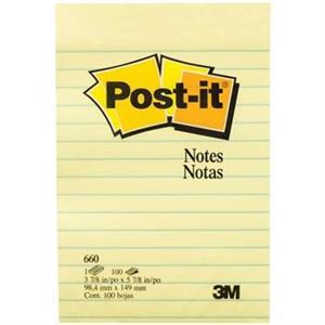 کاغذ یادداشت چسب دار پست ایت کد 660 - بسته 100 عددی Post-it Sticky Notes Code 660 - Pack of 100