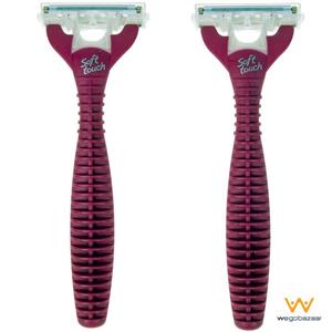 خودتراش زنانه 2 عددی آرکو مدل Soft Touch W3 Arko Soft Touch W3 Razor 2pcs