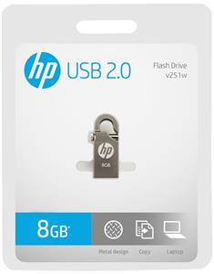 فلش مموری اچ پی مدل V251W ظرفیت 8 گیگابایت HP V251W Flash Memory - 8GB