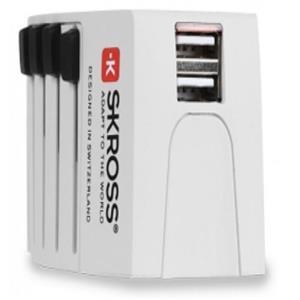 مبدل برق Skross World Adapter2 MUV USB 