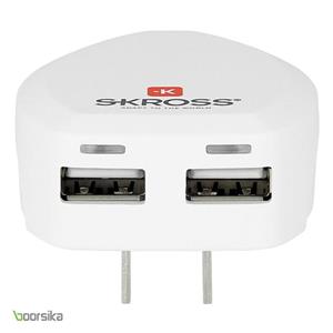 مبدل برق Skross World EVO Adapter 2 USB 