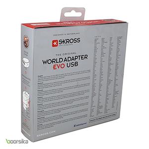 مبدل برق Skross World EVO Adapter 2 USB 