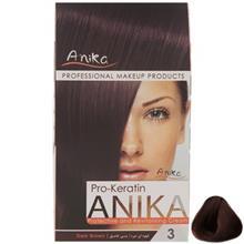 کیت رنگ مو آنیکا سری Pro Keratin مدل Natural شماره 3 Anika Pro Keratin Natural Hair Color Kit 3
