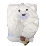 پتوی کلاهدار کارترز با پاپوش سفید طرح خرس Carters Bear Blankets