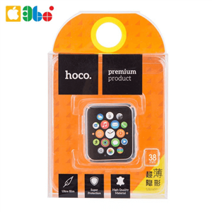 کاور ژله ای ساعت اپل واچ 38mm مدل Light برند HOCO Apple Watch 38mm Hoco Light Series Ultra Thin Transparent TPU Protective Case