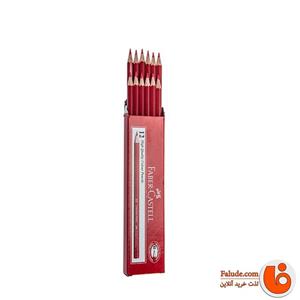 مداد قرمز فابر کاستل – بسته 12 تایی Faber-Castell Red Pencil