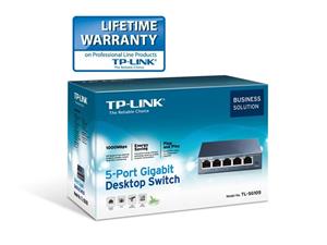 سوییچ گیگابیتی 5 پورت دسکتاپ تی پی-لینک مدل TL-SG105 TP-Link TL-SG105 5-Port Gigabit Desktop Switch