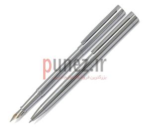   Europen Theory Ballpoint Pen and Fountain Pen Set - with Steel Body