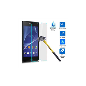 محافظ شیشه ای صفحه نمایش برای اکسپریا Z3 Anti-Explosion Glass Screen Protector For XPERIA Z3