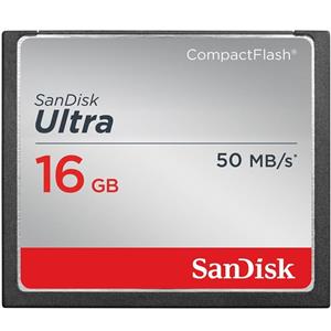 کارت حافظه CompactFlash سن دیسک مدل Ultra سرعت 333X 50MBps ظرفیت 16 گیگابایت Sandisk Ultra CompactFlash 333X 50MBps CF- 16GB