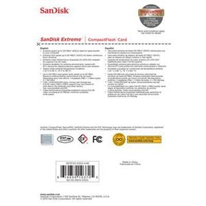 کارت حافظه CompactFlash سن دیسک مدل Extreme سرعت 800X 120MBps ظرفیت 32 گیگابایت SanDisk Extreme CompactFlash 800X 120MBps - 32GB