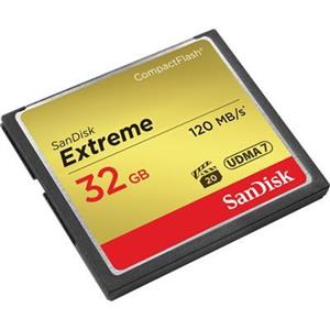 کارت حافظه CompactFlash سن دیسک مدل Extreme سرعت 800X 120MBps ظرفیت 32 گیگابایت SanDisk Extreme CompactFlash 800X 120MBps - 32GB