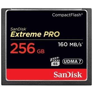 کارت حافظه CompactFlash سن دیسک مدل Extreme Pro سرعت 1067X 160MBps ظرفیت 256 گیگابایت SanDisk Extreme Pro CF CompactFlash 1067X 160MBps - 256GB