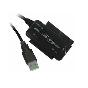 آداپتور مبدل USB2.0 به IDE و SATA چراغ دار همراه پاور فرانت Faranet USB2.0 To IDE and SATA converter