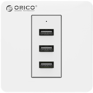 Charger Orico ECA-3U Smart USB Wall Plate 