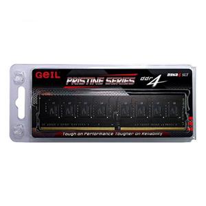 رم دسکتاپ DDR4 تک کاناله 2400 مگاهرتز CL17 گیل مدل Pristine ظرفیت 4 گیگابایت Geil Pristine DDR4 2400MHz CL17 Single Channel Desktop RAM - 4GB