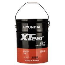 روغن گیربکس خودرو هیوندای اکس تیر مدل GL4 حجم 20 لیتر 80W-90 Hyundai Xteer GL4 80W-90 Gearbox Oil 20L